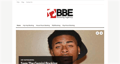 Desktop Screenshot of bbebookingagency.com